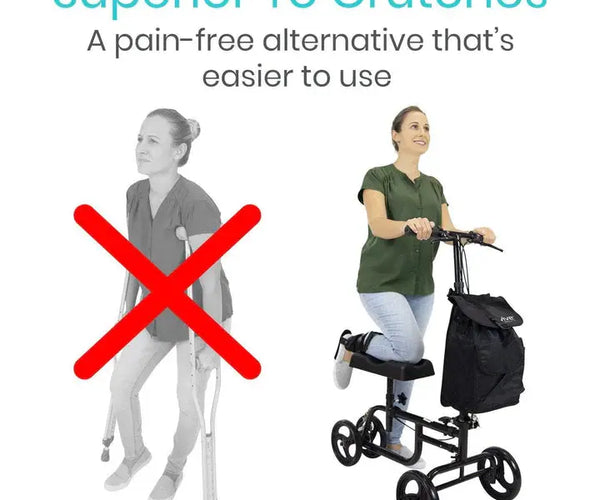 Benefits of Using A Knee Walker vs. Crutches Dahl Medical