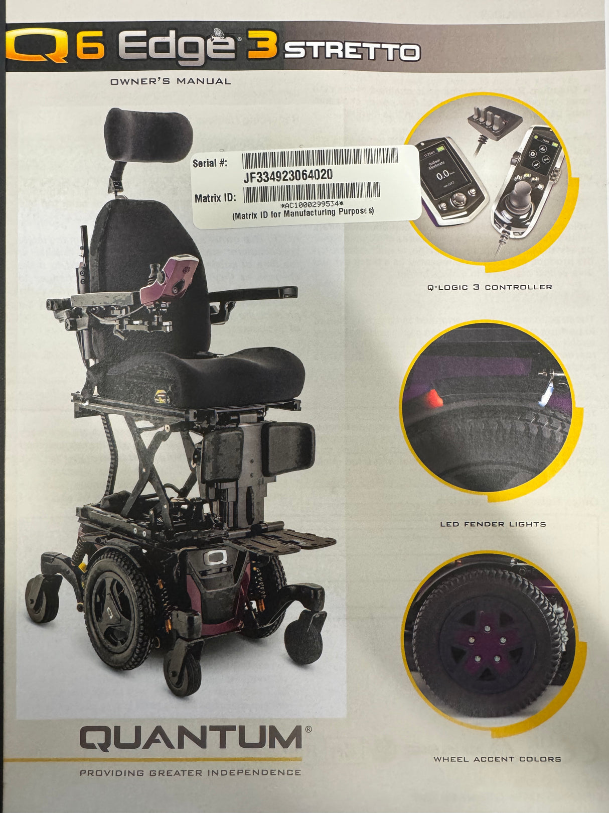 Q6 Edge® 3 Stretto Power Chair