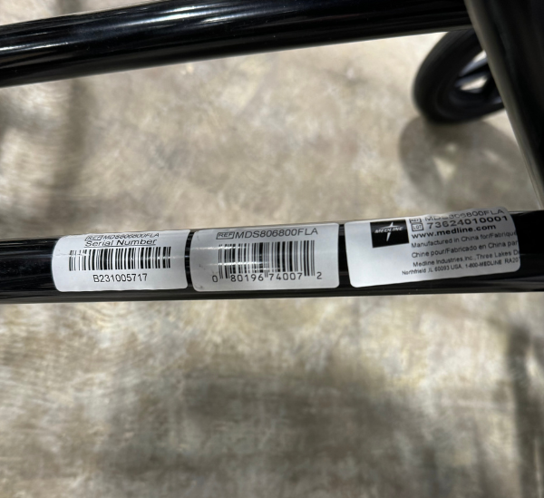 Dark Gray USED 22" Medline Extra-Wide Wheelchair