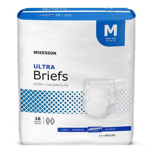 McKesson Ultra Adult Briefs – Heavy Absorbency, Disposable, Unisex