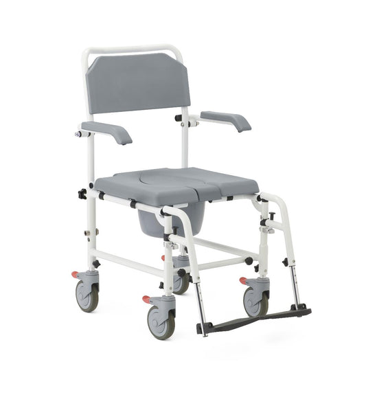 Aluminum Shower Commode Transport Chair