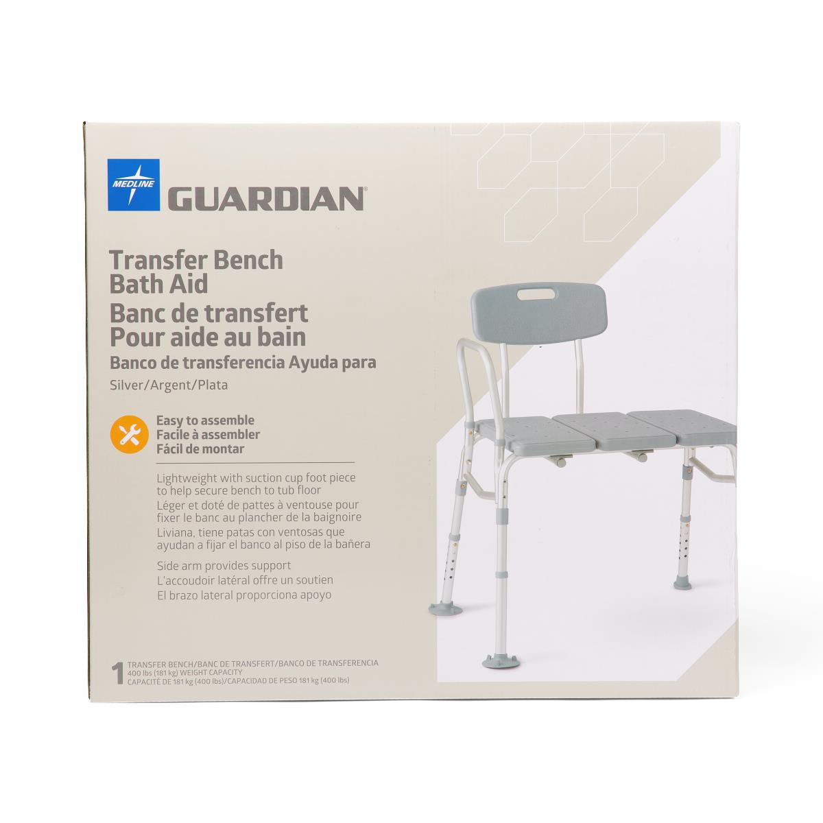Medline Transfer Benches with Backrest