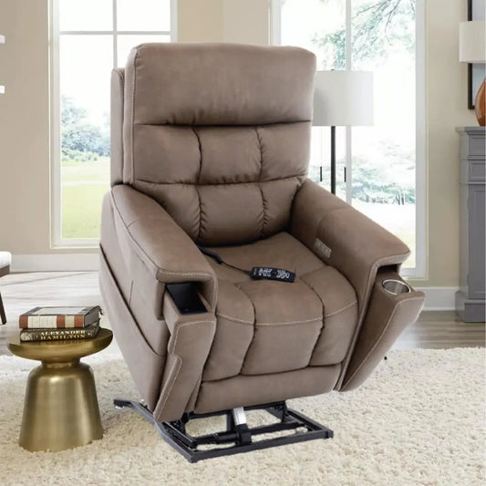 Gray PLR-4955 Heated Massage Lift Recliner