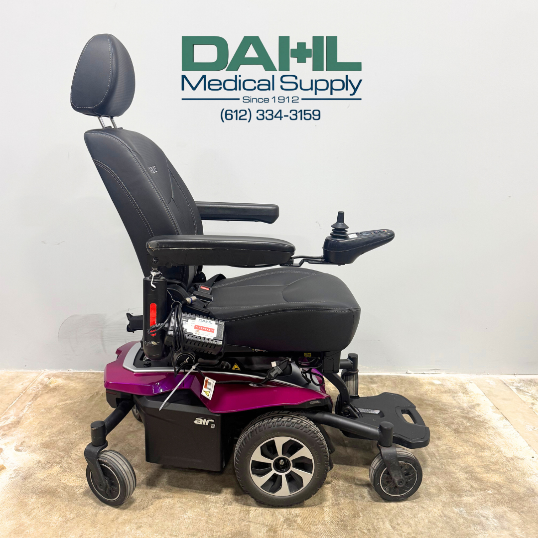 Pride Air2 Used Power Wheelchair – Mid-Wheel Drive, Great Condition