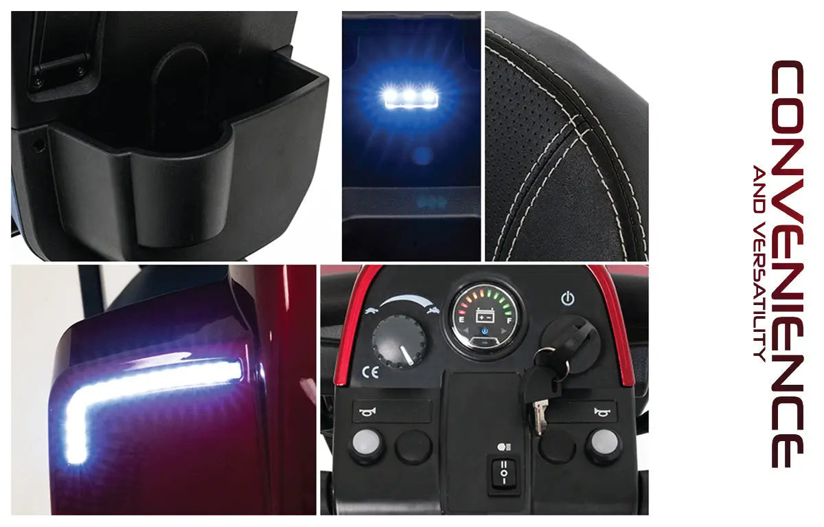 Pride Victory 10.2 3-Wheel Dash and Lights