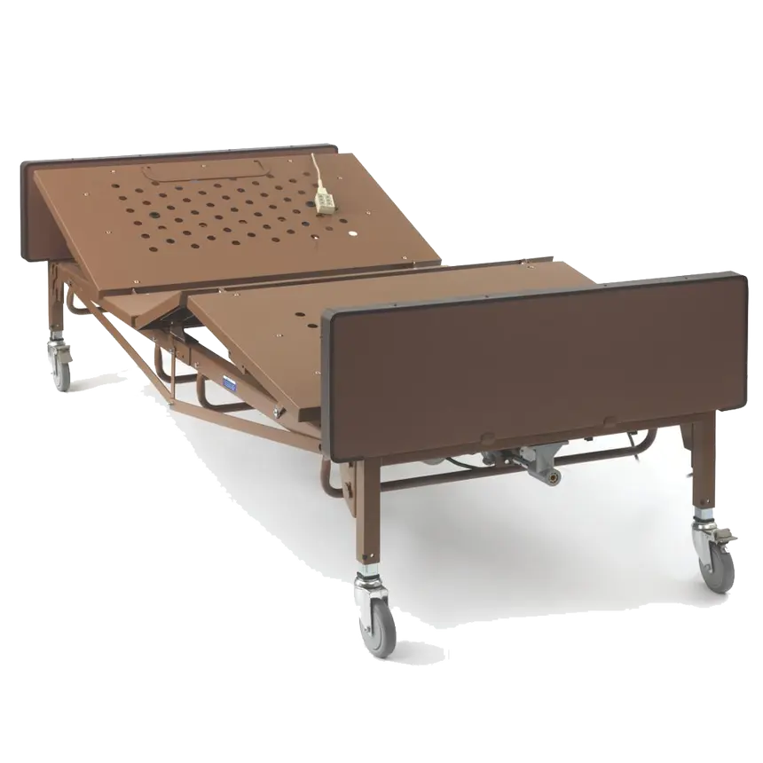 Light Gray Medline Bariatric Full-Electric Bed 600 lbs