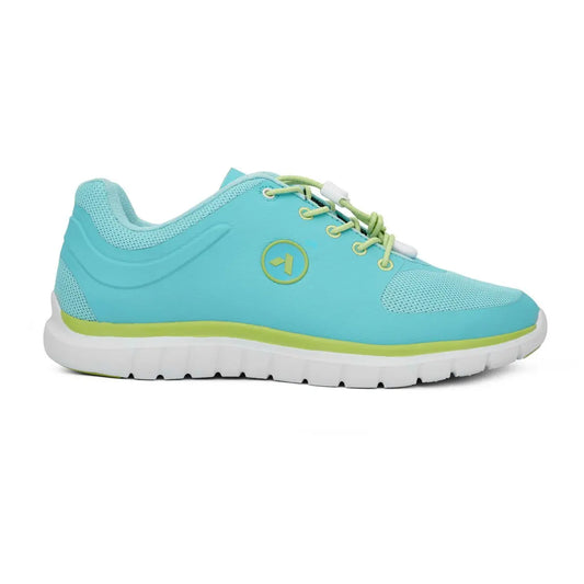 Medium Aquamarine No.23 Sport Runner - Teal/Lime