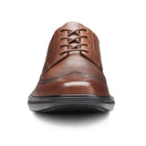 Dr.Comfort Men's Wing Therapeutic Diabetic Dress Shoe, Chestnut - Toe Box Image | All For Legs
