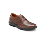 Dr.Comfort Men's Wing Therapeutic Diabetic Dress Shoe, Chestnut - Main Image | All For Legs