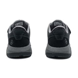 Top angled view of the Anodyne No. 24 Sport Move in black and grey, showing breathable mesh upper, cushioned sole, and orthopedic step-in design.