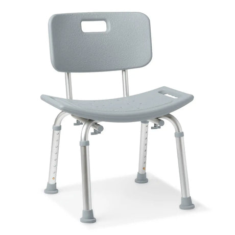 Gray Medline Shower Chair with Back