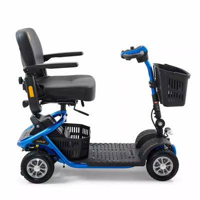 Lightweight 4-wheel mobility scooter available for rent at Dahl Medical Supply in Burnsville, Minnesota.