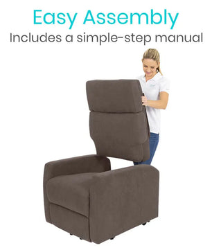 Dim Gray Vive Large Massage Lift Chair