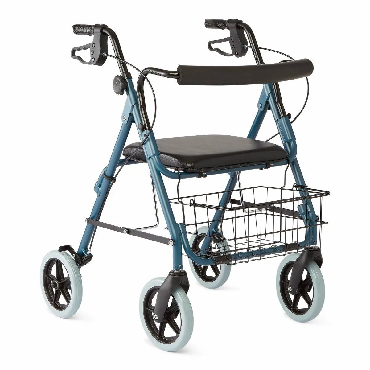 Dark Slate Gray Medline Guardian Deluxe Aluminum Rollator Blue 1Ct