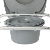 Aluminum Elongated Commode with 4 Locking Casters