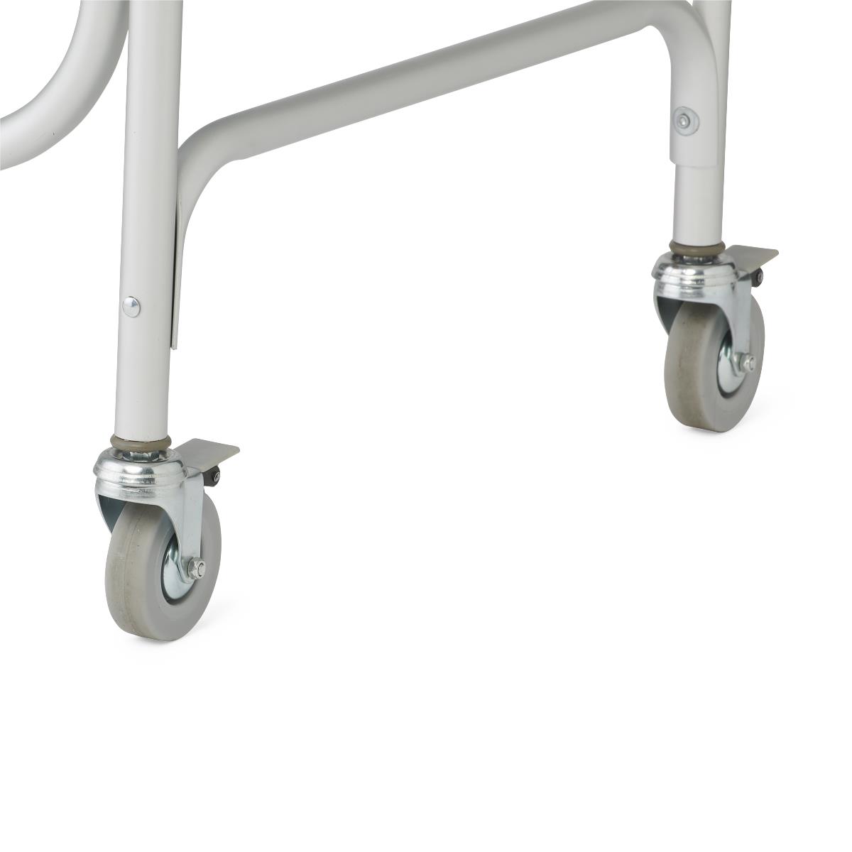 Aluminum Padded Shower Chair Commode with 4 Locking Casters