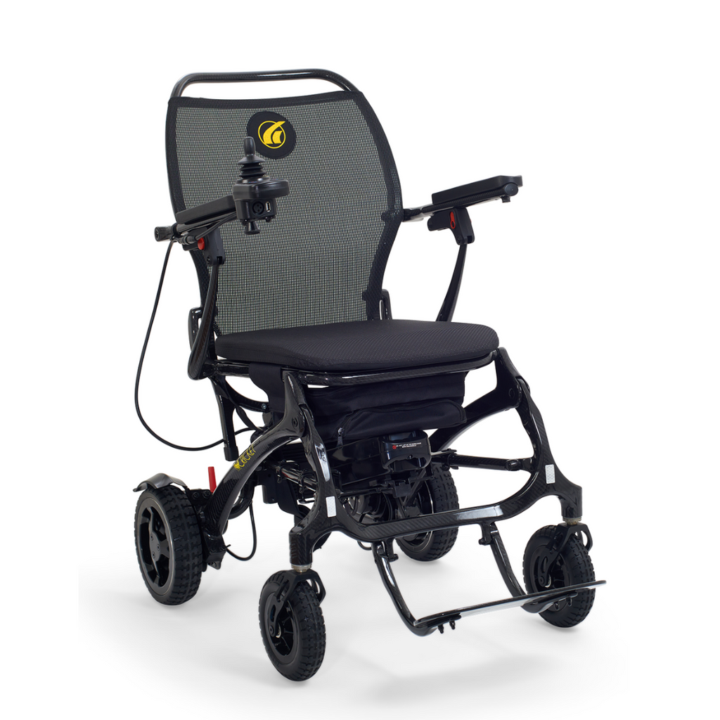 Golden Cricket GP302 Carbon Fiber Foldable Power Wheelchair – 37 lbs