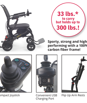 Dark Slate Gray Golden Cricket Foldable Powerchair