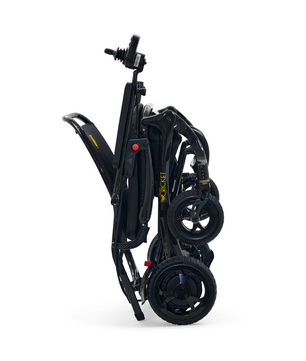Golden Cricket Lightweight Powerchair folded