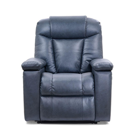 olden PR442 MaxiComfort lift chair in Brisa Lagoon shown seated with full-body HeatWave™