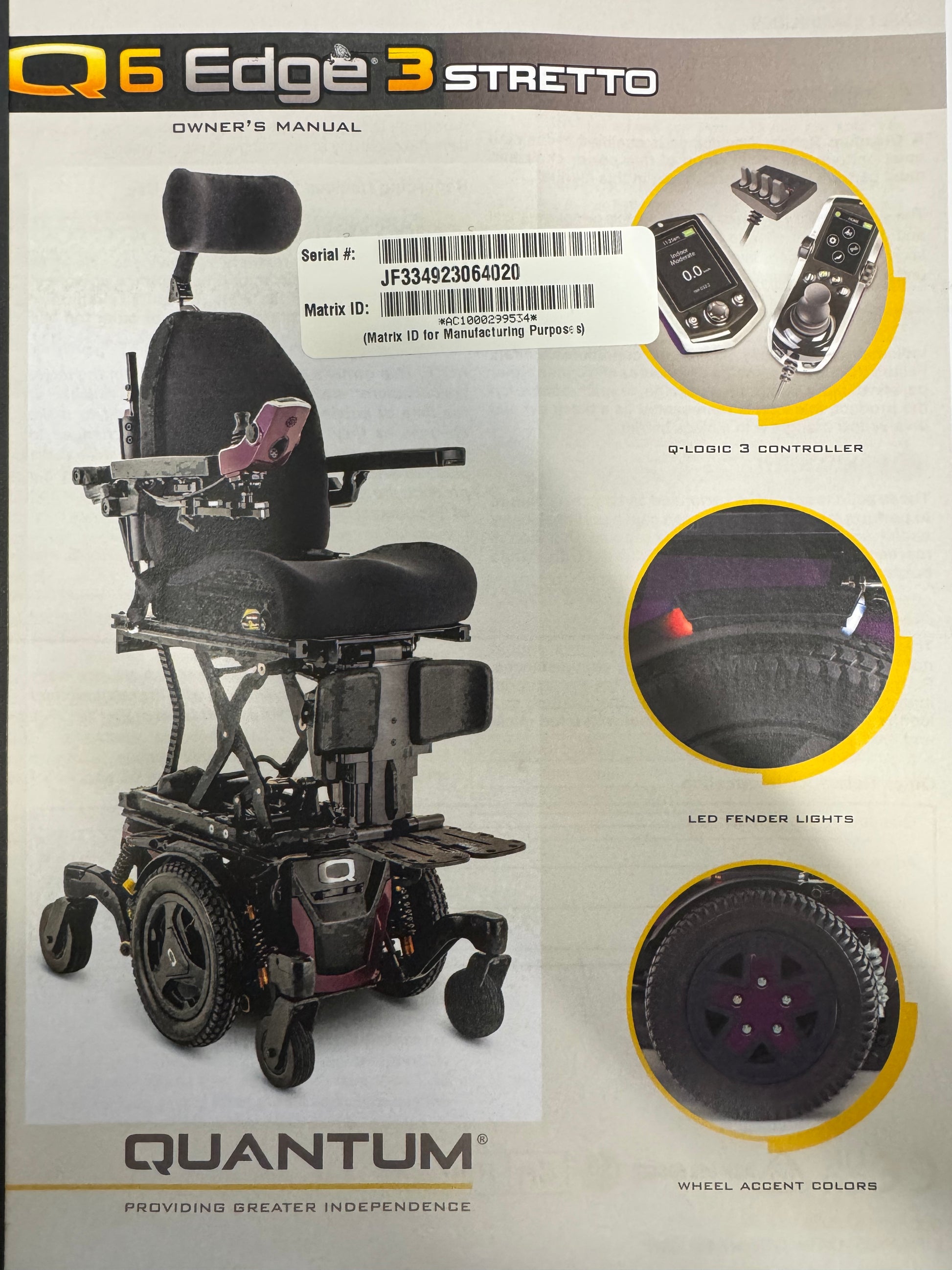 Q6 Edge® 3 Stretto iLevel Power Chair