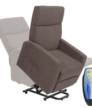 Dim Gray Vive Large Massage Lift Chair