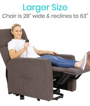 Dim Gray Vive Large Massage Lift Chair