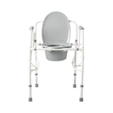 Steel Drop-Arm Commode