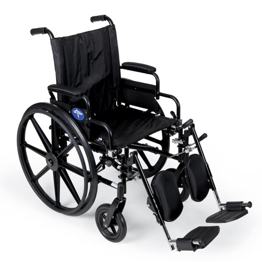 Black Medline Excel K4 Lightweight Wheelchairs