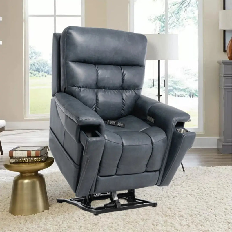 Gray PLR-4955 Heated Massage Lift Recliner