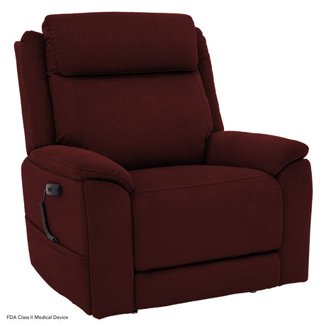 Pride Evolution LC435 lift chair in Syrah fabric upholstery with side hand control
