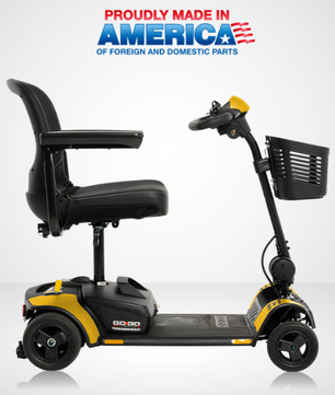 Pride Go-Go Elite Traveller 2 Platinum mobility scooter in matte chello-o