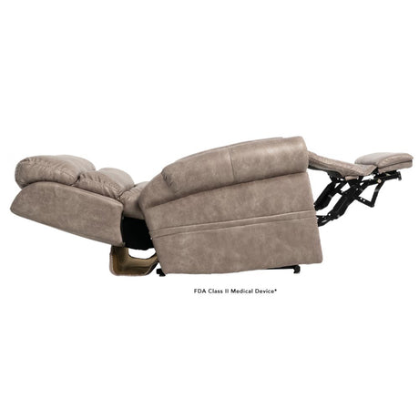 Pride VivaLift Tranquil 2 PLR-935M latte lift chair fully reclined side profile