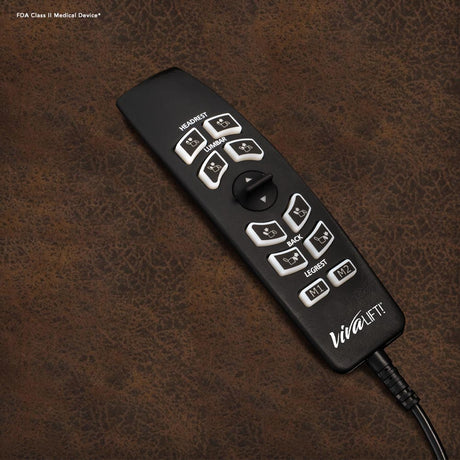 Pride VivaLift Tranquil 2 PLR-935M power lift chair remote control with headrest and lumbar buttons