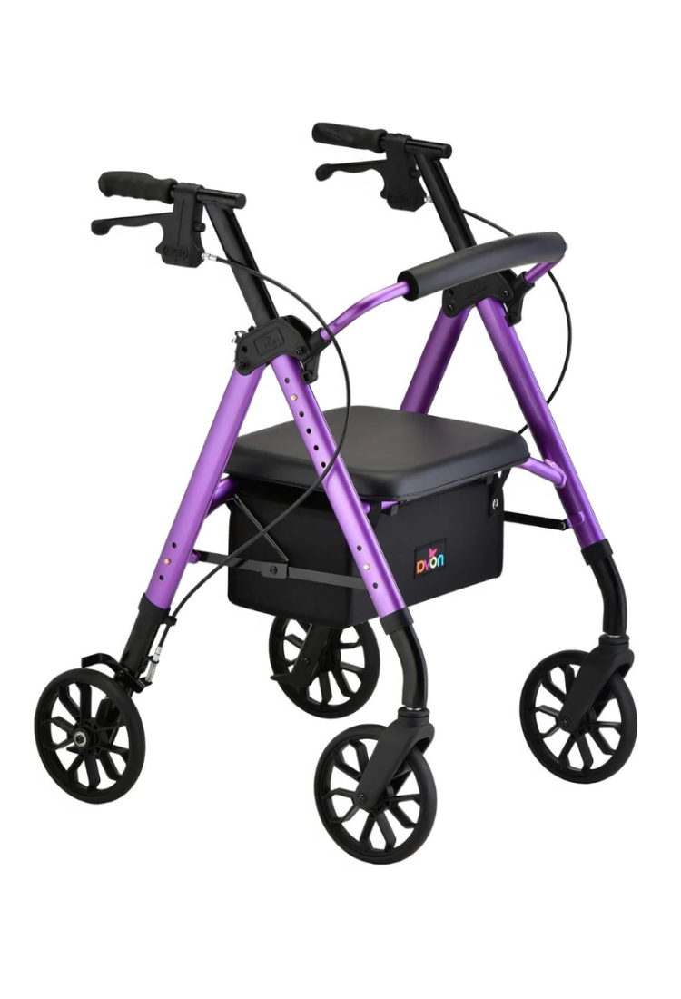 Dark Slate Gray Star 8 DX HD Rollator - Purple - USED