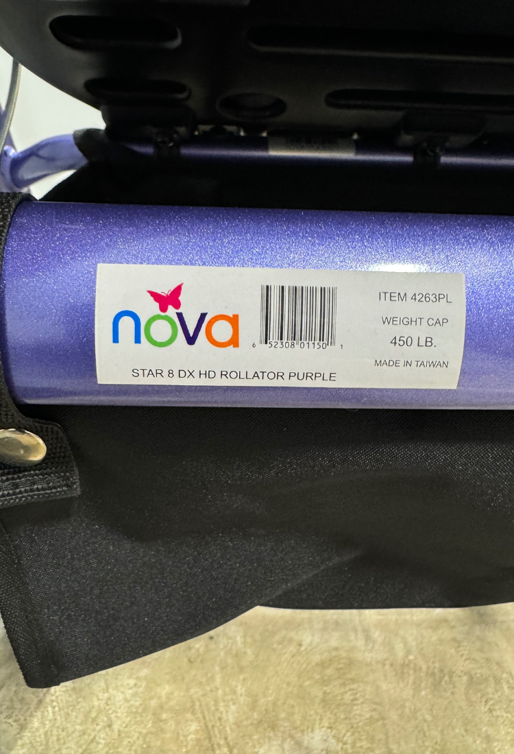 Gray Star 8 DX HD Rollator - Purple - USED