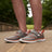 women wearing Anodyne No. 45 Grey/Orange Sport Jogger Shoe