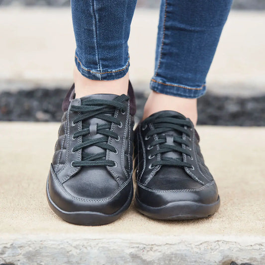 women wearing black no. 75 casual sport