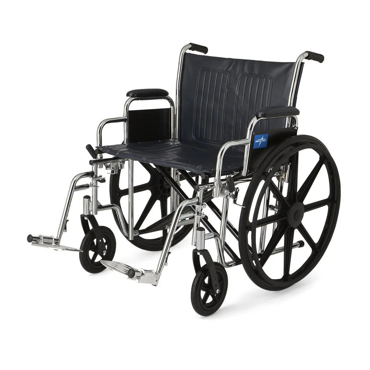 Dark Slate Gray Medline Extra-Wide Wheelchairs