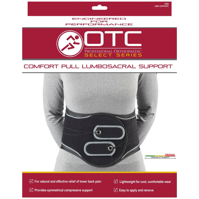 Gray OTC Comfort Pull Lumbosacral Support