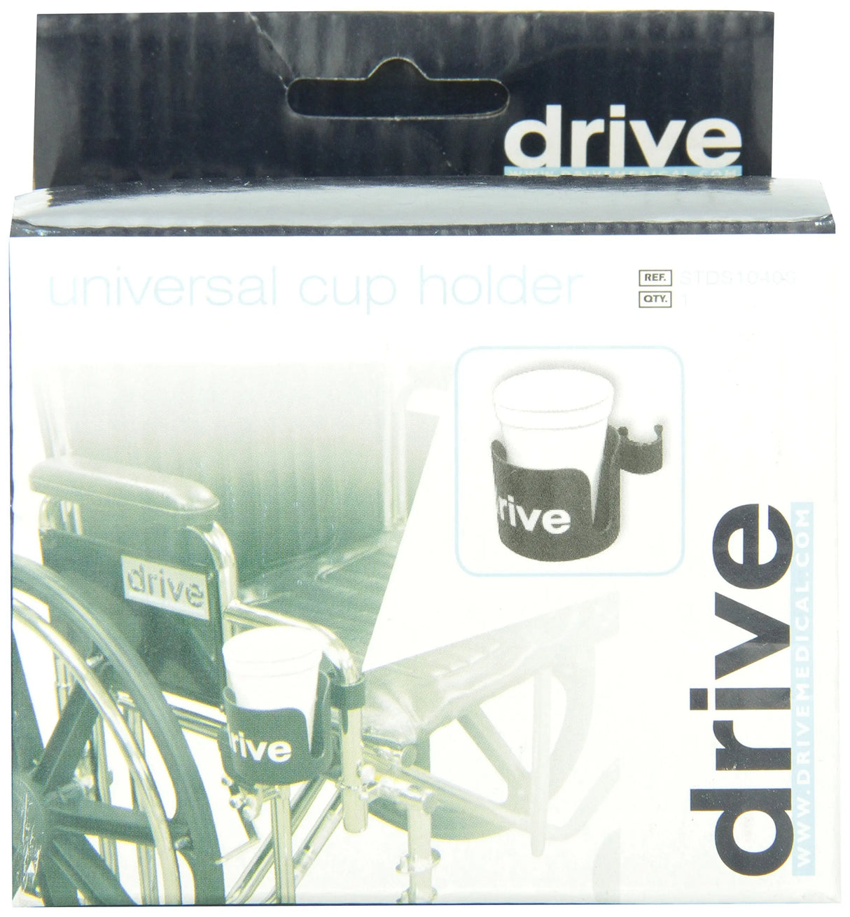 Dark Slate Gray Drive Medical Universal Cup Holder, Black