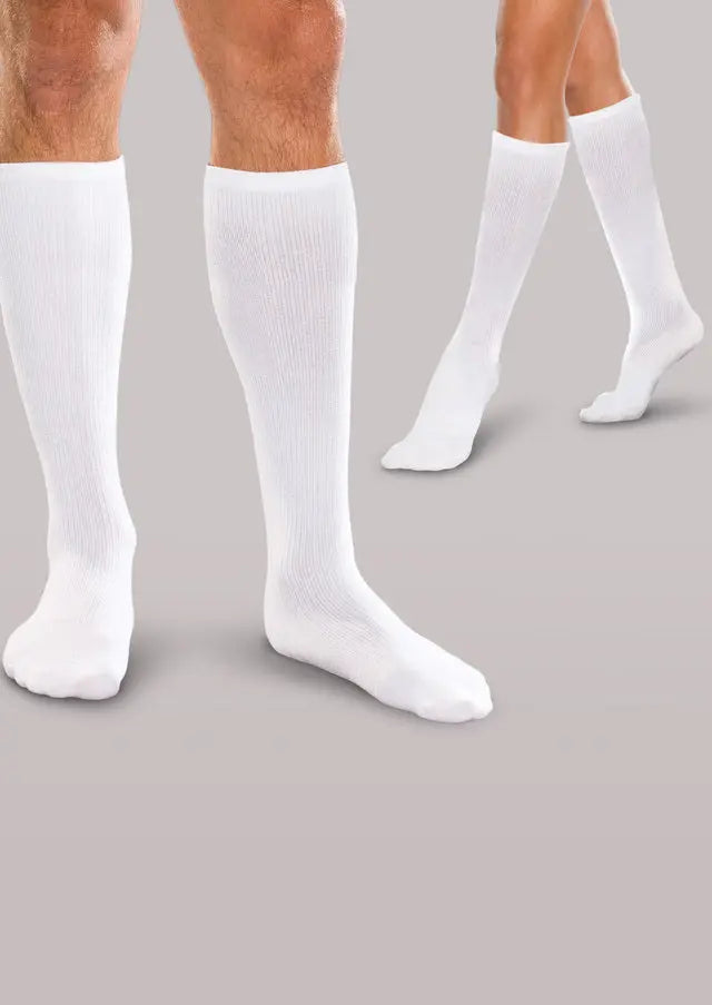 Light Gray 30-40 mmHg Core-Spun Firm Support Socks