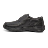 Anodyne No. 28 Black Casual Oxford dress shoe with seamless design and wide toe box, ideal for diabetic foot care from Dahl Medical Supply.