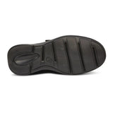 Sole view of the Anodyne No. 28 Casual Oxford in black, designed for diabetic comfort with seamless interior, extra depth, and orthopedic support.