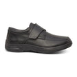 Anodyne No. 28 Casual Oxford in sleek black leather, featuring a diabetic-friendly seamless interior, wide toe box, and lightweight support for everyday comfort.