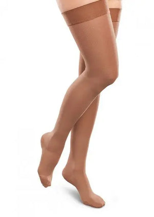 15-20mmHg* Opaque Thigh Highs for Women - Bronze