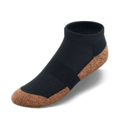 Rosy Brown Copper Cloud No Show Length Diabetic Socks