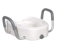Drive Medical - Elongated Raised Toilet Seat with Arms, 5