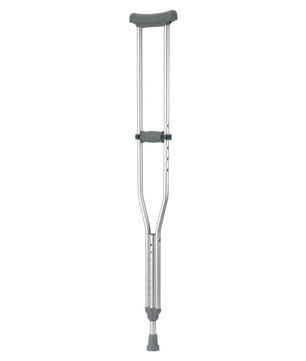 Gray EZ Adjust Aluminum Crutches