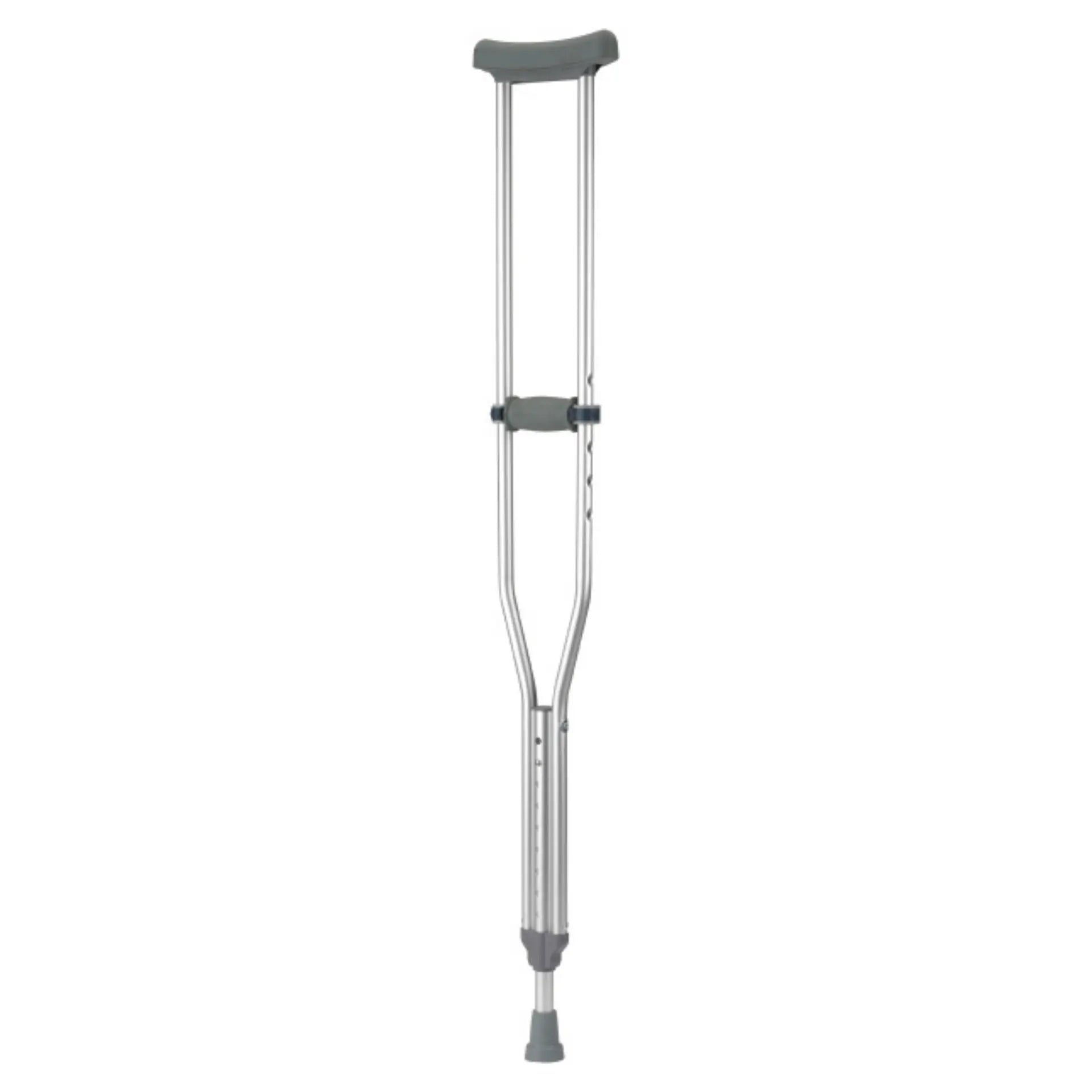 Gray EZ Adjust Aluminum Crutches